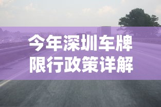 今年深圳车牌限行政策详解