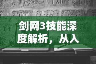 剑网3技能深度解析，从入门到精通的技艺之旅