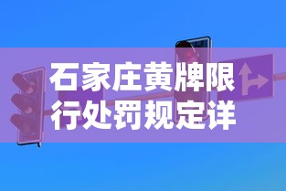 石家庄黄牌限行处罚规定详解