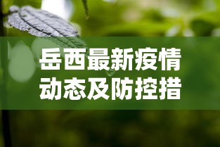 岳西最新疫情动态及防控措施