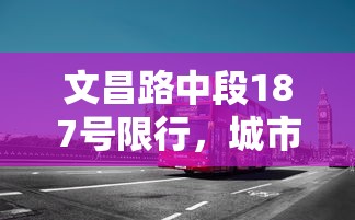 文昌路中段187号限行，城市管理与居民生活的微妙平衡